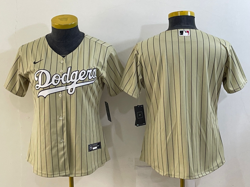 Youth Los Angeles Dodgers Blank Cream Stitched Baseball Jersey